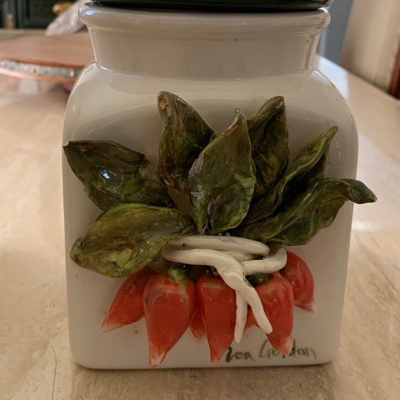 Eva Gordon Signed Canisters For Flower, Sugar etc - Picture 6 of 9